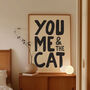 You, Me And The Cat Print, thumbnail 1 of 12