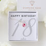 18th Birthday Gift For Her – Sterling Silver Birthstone And Personalised Disc Necklace, thumbnail 1 of 9