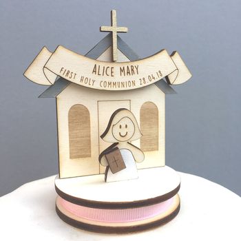 Personalised First Holy Communion Cake Topper, 3 of 8