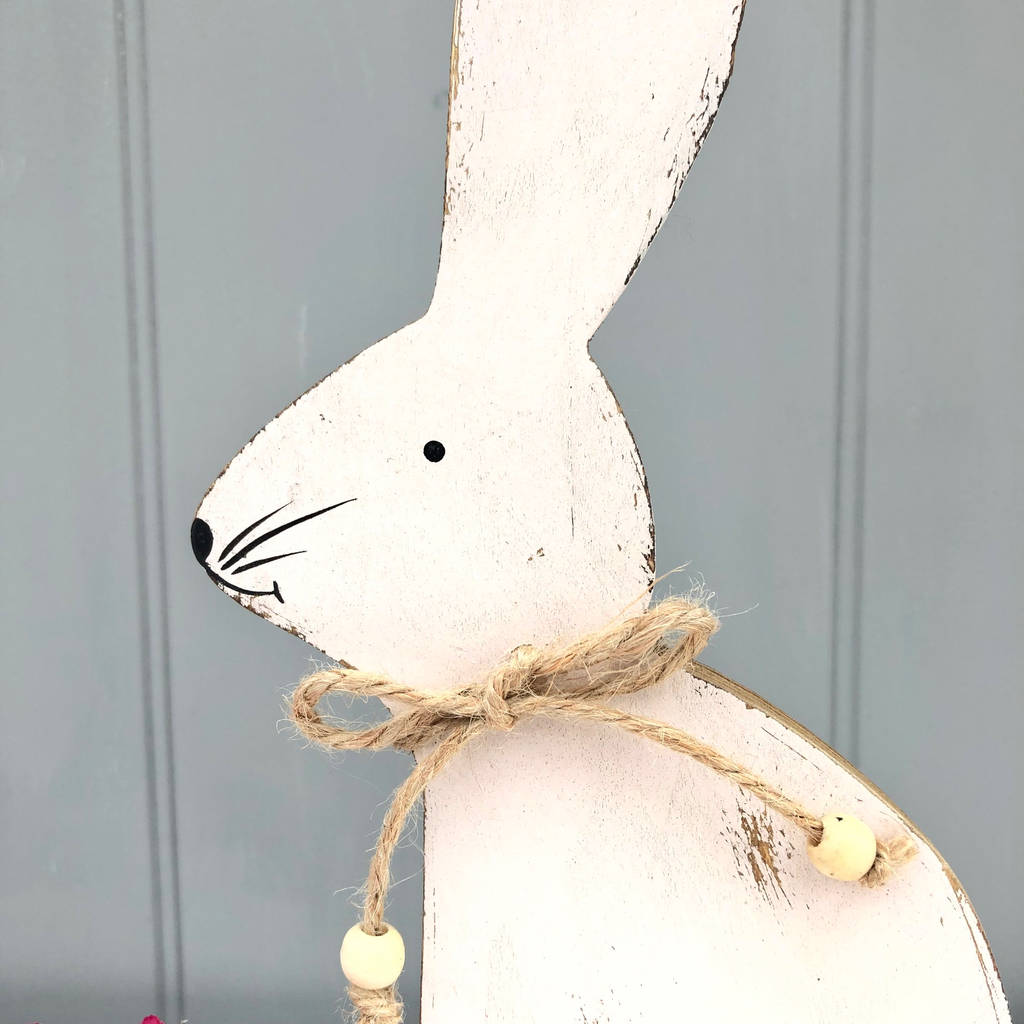 Personalised Wooden Bunny By Pink Pineapple Home & Gifts