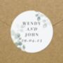 Personalised Botanical Wedding Sticker Set, thumbnail 4 of 4