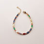 Colourful Glass Stone Tennis Bracelet, thumbnail 2 of 10