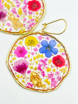 Large Statement Necklace With Colourful Flowers, 6 of 12