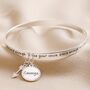 'Be Brave' Meaningful Word Bangle, thumbnail 4 of 5