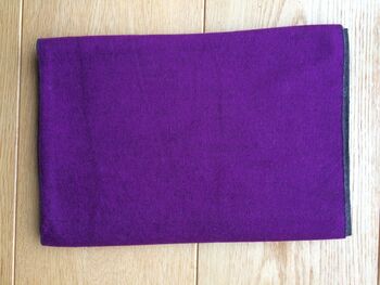 Scarf Purple / Grey Double Sided Purple Soft And Warm, 3 of 5