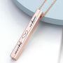 Personalised Rose Gold Plated Couple's Necklace, thumbnail 1 of 2