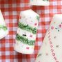 Mini Hand Painted Christmas Pudding Candle, thumbnail 2 of 4