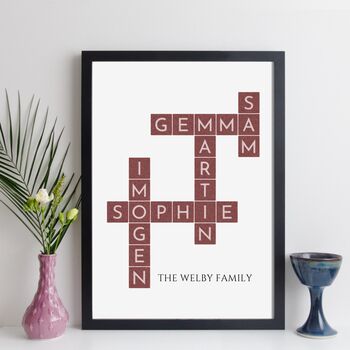 Personalised Family Names Print Family Gift, 2 of 12