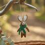 Handmade Felt Clover The Hare Hanging Woodland Decor, thumbnail 1 of 3