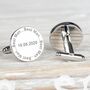 Personalised Wedding Cufflinks For The Best Man, thumbnail 2 of 2