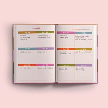 2024 2025 Academic Diary | A5 Hardcover | Rainbow Waves, 5 of 9