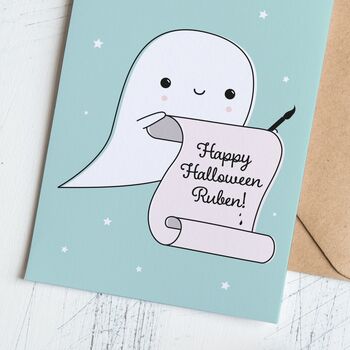 Personalised Happy Halloween Card, 2 of 2