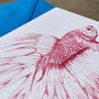 Pink Betta Fish Illustrated Blank Greeting Card, thumbnail 6 of 10
