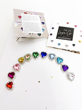 Heart Personalised Crystal Luxury Wedding Card, 2 of 9