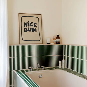 Nice Bum Bathroom Print, 8 of 9