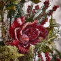 Country Charm Rose Christmas Wreath, thumbnail 3 of 4