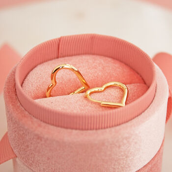 Heart Huggie Earrings, 2 of 4