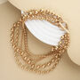 Matt Finish Layered Bead Contemporary Necklace, thumbnail 3 of 6