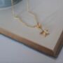 Starfish Necklace In Silver Or Gold, thumbnail 3 of 3