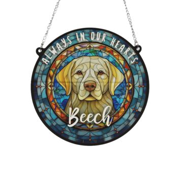 Labrador Yellow Memorial Suncatcher, 2 of 6