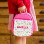 Personalised Lunch Bag With Tropical Flamingo Design, thumbnail 1 of 10