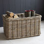 Extra Large Deep Rattan Rectangular Basket, thumbnail 2 of 4