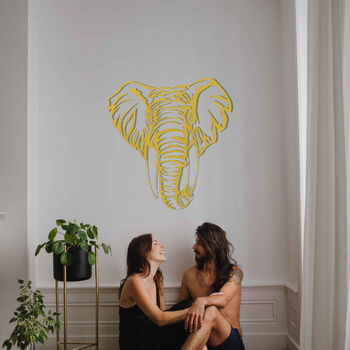 Majestic Wooden Elephant Portrait Art For Home Walls, 6 of 12