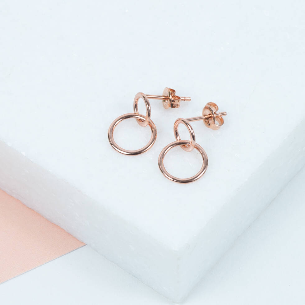Kelso 9ct Rose Gold Earrings By Auree Jewellery | notonthehighstreet.com