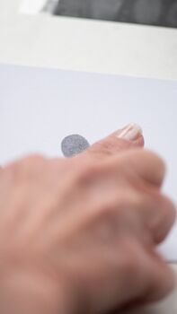 Personalised Tiny Oval Dimple Fingerprint Necklace, 7 of 9