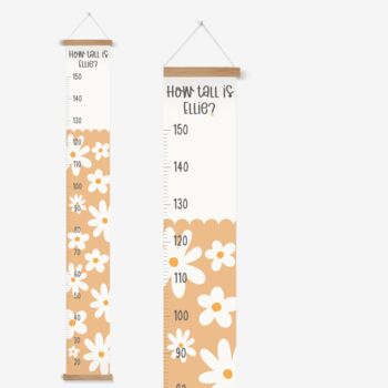 Children's Personalised Daisy Height Chart, 4 of 6