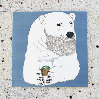Polar Beard Greeting Card, 2 of 3