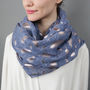 Personalised Rose Gold Feather Print Scarf, thumbnail 6 of 12