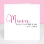 Personalised Mother's Day Calligraphy Card, thumbnail 1 of 3