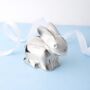 Personalised Silver Plated Rabbit Money Box, thumbnail 4 of 5