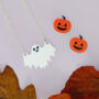 Ghost Charm Necklace, thumbnail 3 of 4