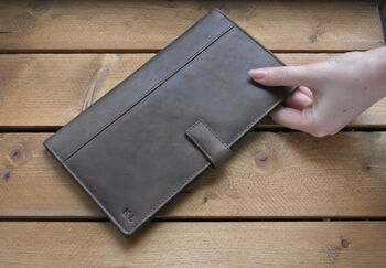 Personalised Vintage Leather Travel Wallet, 4 of 12