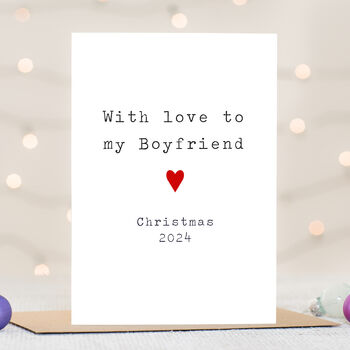 'Boyfriend Love' Christmas Card, 2 of 2