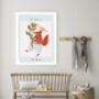 Be Brave Fox Nursery Art Print, thumbnail 2 of 3