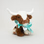 Personalised Texas Longhorn Soft Toy Cow, Gift Boxed, thumbnail 8 of 12