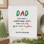 Personalised Merry Christmas Dad Card From Daughter, thumbnail 1 of 7
