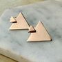 Triangle Two Way Sterling Silver Earring Jackets, thumbnail 5 of 8