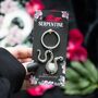Snake Keyring With Rose Quartz Crystal, thumbnail 1 of 4