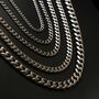 Silver Matte Stainless Steel 5mm Chain Necklace, thumbnail 6 of 9