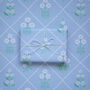 Blue And Pink Double Sided Botanical Wrapping Paper, thumbnail 3 of 6