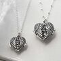 Sterling Silver Love Wings Locket Necklace, thumbnail 2 of 12