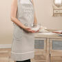 Personalised Grey Cotton Apron Gift, thumbnail 1 of 7