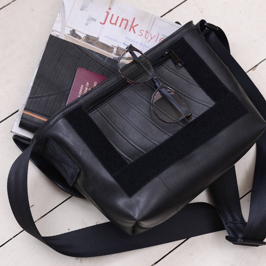 Reclaimed Rubber Messenger Bag *New Low Price By Rubber Killer Uk