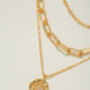 Twinkle Coin 18ct Gold Plated Necklace Set, thumbnail 8 of 9