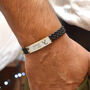 Personalised Men's Zodiac Leather Bracelet, thumbnail 1 of 3