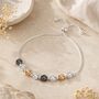 80th Birthday Drawstring Eight Disc Bracelet, thumbnail 2 of 7